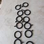 Black   Curtain  Rings X 12  Size. 28mm Image 2