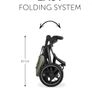 Hauck Runner Olive - Black -Robust Tricycle Buggy with Pneumatic Wheels Image 3
