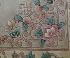 Large 260 cm x 150 cm wool Chinese rug