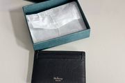 Mulberry BNWT Black Leather Card Slip