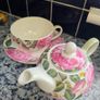 Newbridge bone china tea pot/cup & saucer set Image 2