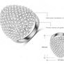 Platinum Plated Crystal Ring Image 8