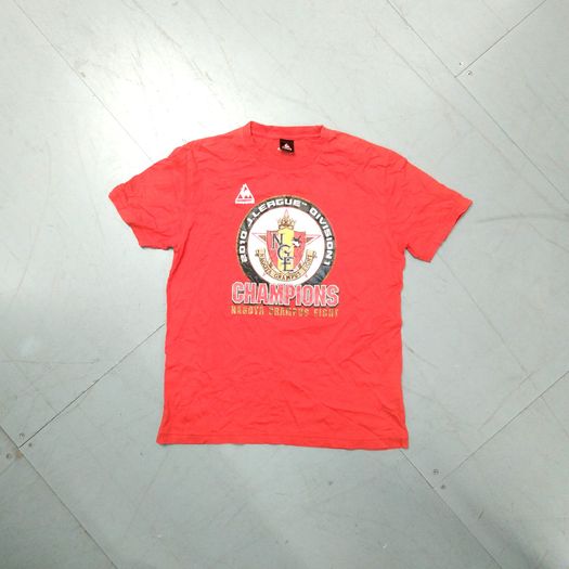 Nagoya Grampus Eight (M) 2010 J League Champions Tee SHirt Tshirt Jersey Le Coq Sportif Vintage Retro Soccer Football Japan  Red Medium