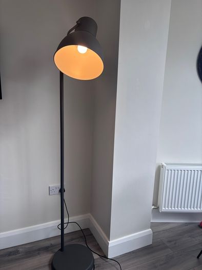 Grey Free Standing Lamp heavy and good quality