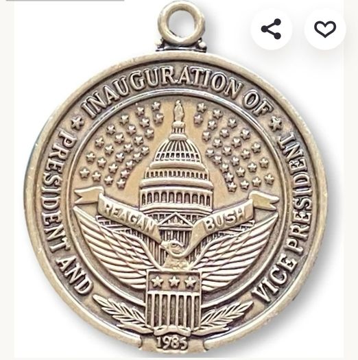 American 1985 REAGAN  Presidential Inauguration  Medalion