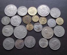 A Lot of 125 grams of coins from Thailand