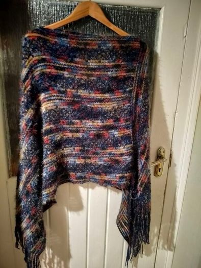Shein knit,  fuzzy light weight  poncho.