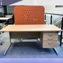 Urban Oak Office Desks With Fixed Drawers NEW Image 2