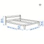 Standard Double Bed Frame + Mattress Image 3