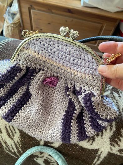 Handmade crochet macrame shoulder bags