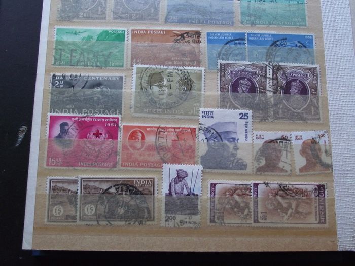A nice collection of Stamps from India, presented in the album #7