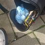 2 golf bags and various  club also jackets balls and tees shoes  and a trolly Image 5