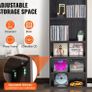 Media Storage Cabinet, 5-layer DVD Shelf Holds up to 240 CDs, Adjustable CD Shelves, Protects & Organizes Music, Movie, Video Games or Memorabilia Collections Image 6