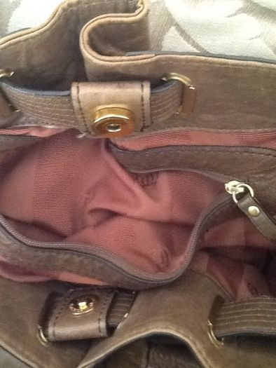 Juicy couture large brown leather bag