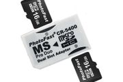 Dual Slot MicroSD/TF to MS Pro Duo Adapter | White | For PSP &amp; MS Pro Duo Devices | New