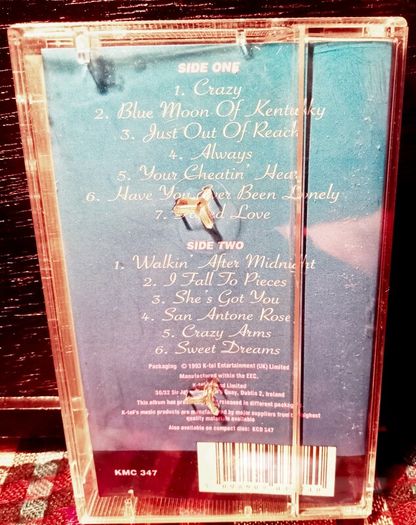1993. Sandy Kelly. A Musical Tribute To Patsy Cline. Cassette Tape.
