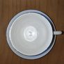 Cartwright & Edwards Ltd. Country life scene 3 teacups &  6 saucers with gilt rims Image 5