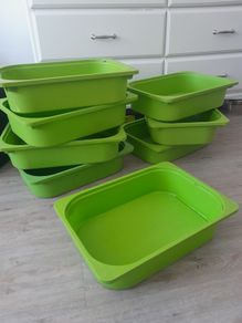 8x Ikea Trofast toys storage boxes
