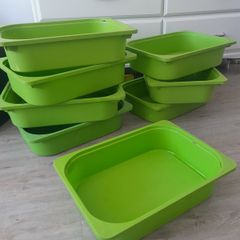 8x Ikea Trofast toys storage boxes