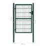 2D Fence Gate (Single) Green 106 x 210 cm Image 7