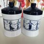 Dutch Opaque White Glass Jars x 2 Image 2
