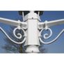 Garden Light Post 3-arms 215 cm White Aluminium Image 4