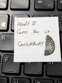 Silver Hammered Halfpenny 1250