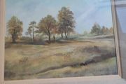 FRAMED Vintage Original  Gem Oil Painting ON Canvas Impressionist Landscape -Signed, A. VALANTINE