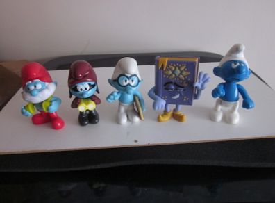 Burger King Smurfs  Figures X5