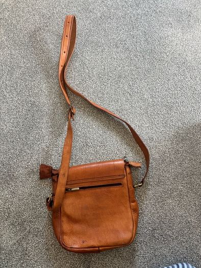 Genuine leather crossbody bag