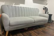 2 seater grey sofa