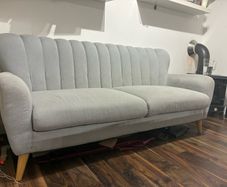 2 seater grey sofa