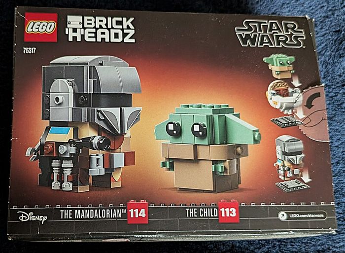 Lego Star Wars Brickheadz: The Mandalorian & The Child (retired Set #75317) - 100% Sealed Bags