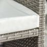 5 Piece Rattan Wicker Weave Sofa Set, Grey Image 3