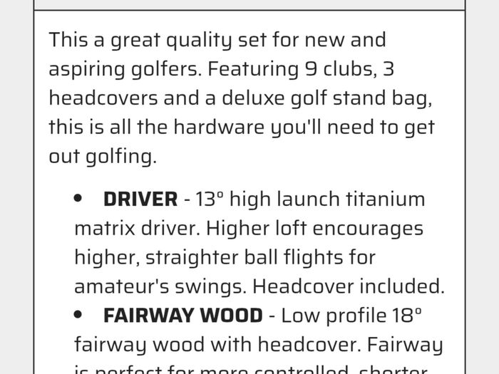 Left Handed MacGregor CG 3000 Mens