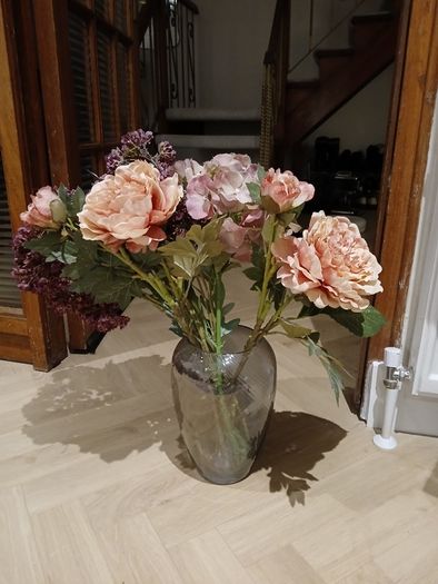 Vase with Artificial Flowers