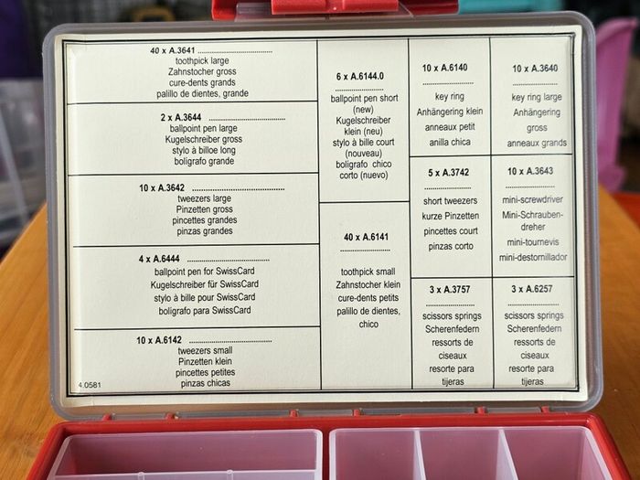 Victorinox Replacement Parts Case Empty Storage Box for Swiss Army Knife Accessories