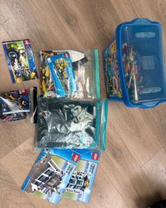 LEGO Sets and Complete Blue Box and Building Plates