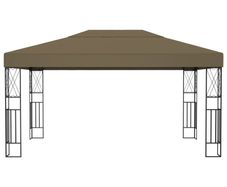 Gazebo 3x4 m Taupe Fabric