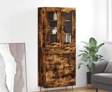 Highboard Smoked Oak 69.5x34x180 cm