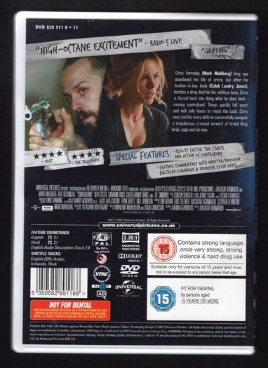 Contraband DVD Movie staring Mark Wahlberg, Kate Beckinsale & Ben Foster.