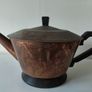 Vintage Art Deco Copper Teapot Image 4