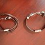 GUCCI style Mens Horse bit leather wrap round braclet Image 4