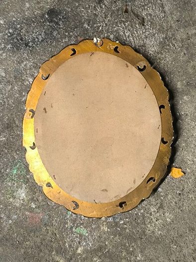 vintage oval mirror
