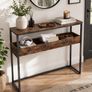 Console Table Slim Vintage Brown Image 2
