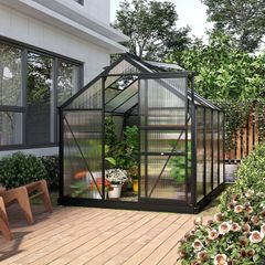 Polycarbonate 6 Ft W x 8.5 Ft Greenhouse