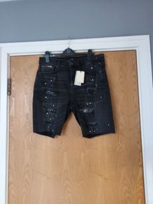 River Island  Black Ladies Shorts.  S. 32" - 14.   B.N.W.T.