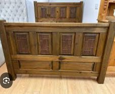 wooden bed