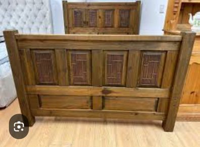 wooden bed