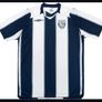 WBA West Bromwich Albion Football Shirt. NEW IN BAG WITH TAG  2008/09 premiership season. no sponsor. Size M Medium. genuine Umbro WBA home Jersey, navy/white stripes, football shirt top baggies. Image 2